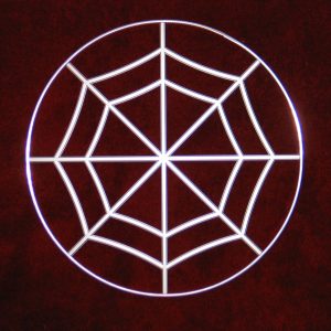 Sprossenmodell in Form eines Spinnennetzes